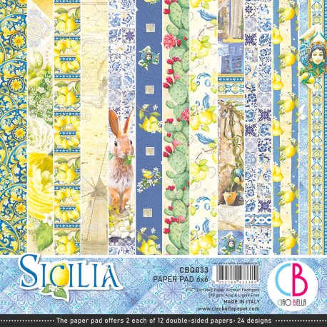 Sicilia Paper Pad 6"x6" 24/Pkg