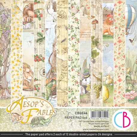 Aesop's Fables Paper Pad 6"x6" 24/Pkg