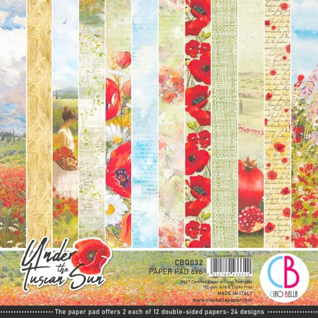 Under the Tuscan Sun Paper Pad 6"x6" 24/Pkg