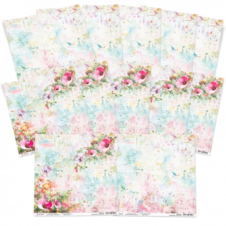 Wildflowers Paper Sheet 12"x12"