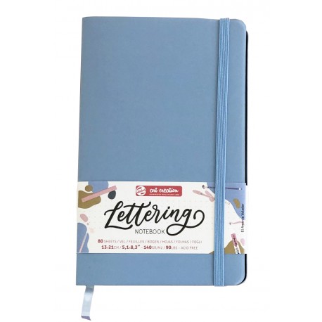 TAC LIBRETA LETTERING AZUL 13x21