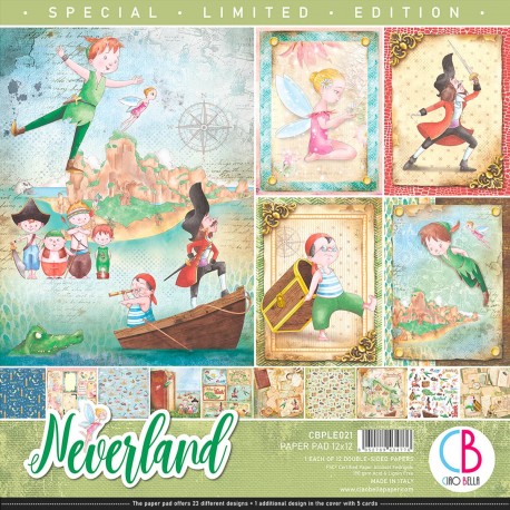 Neverland Limited Edition Paper Pad 12"x12" 12/Pkg