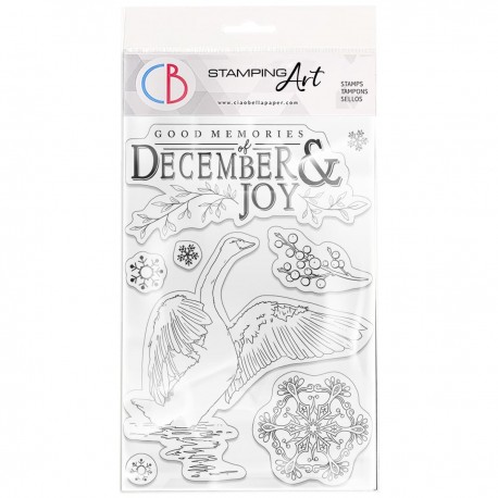 Clear Stamp Set 4"x6" December & Joy