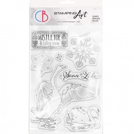 Clear Stamp Set 6"x8" Swan Lake