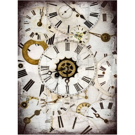 Papel arroz Cadence A3 Nº 547 Esferas Reloj