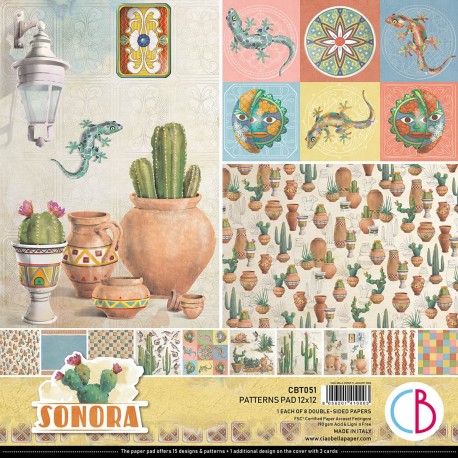 Sonora Patterns Pad 12x12 8/Pkg
