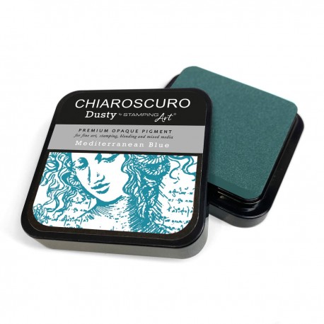Chiaroscuro Ink Pad 6x6 cm Dusty Mediterranean Blu