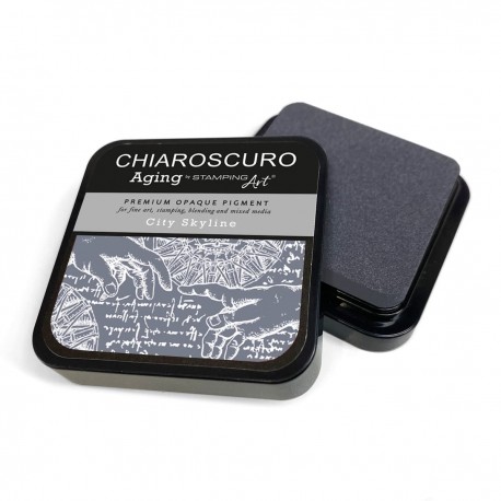 Chiaroscuro Ink Pad 6x6 cm Aging City Skyline