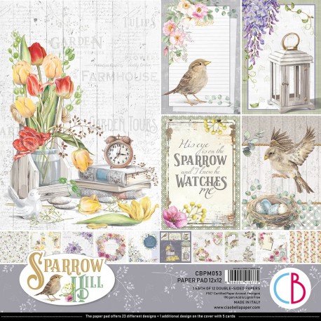 Sparrow Hill Paper Pad 12x12 12/Pkg