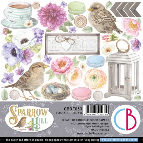 Sparrow Hill Fussy Cut Pad 6x6 24/Pkg