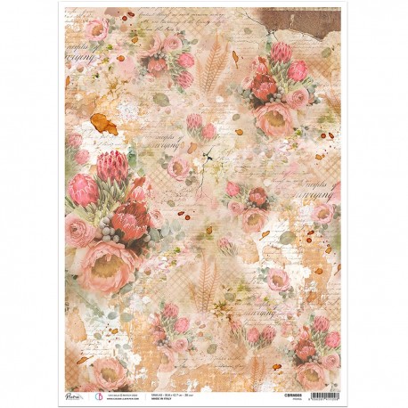 Rice Paper A3 Protea