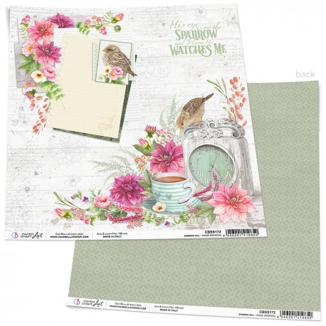 House Sparrow Paper Sheet 12x12