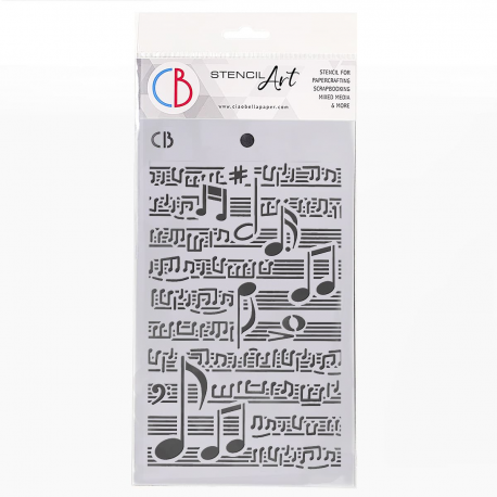 Texture Stencil 5x8 Musical Score
