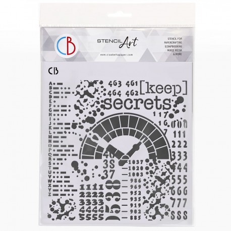 Texture Stencil 8x8 Keep Secrets
