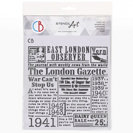Texture Stencil 8x8 The London Gazette