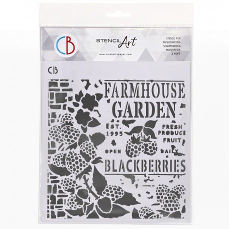 Texture Stencil 8x8 Farmhouse Garden