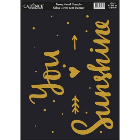 Transfer TELA Cadence GOLD VT025 21X30 cm