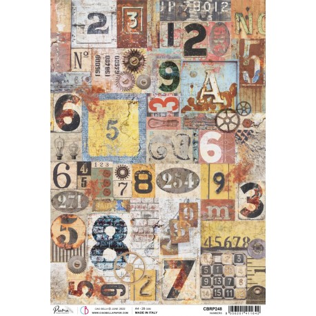 Rice Paper A4 Piuma Numbers