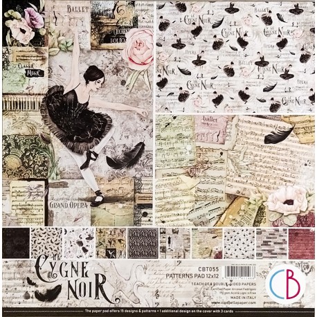 Cygne Noir Patterns Pad 12x12 8/Pkg