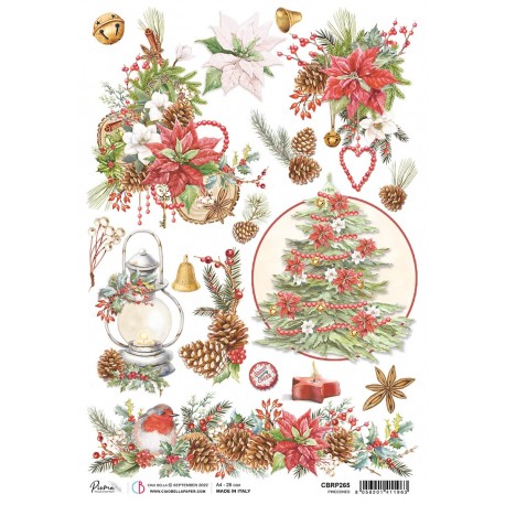 Rice Paper A4 Piuma Pinecones