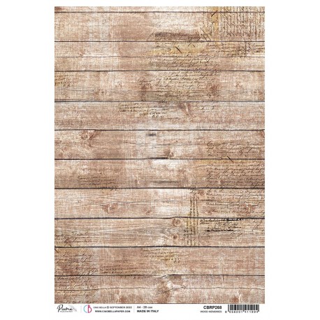 Rice Paper A4 Piuma Wood Memories