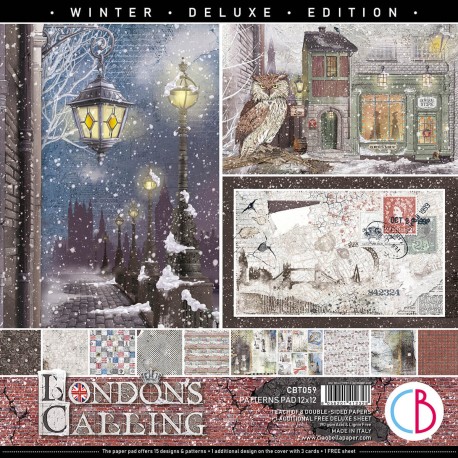 London's Calling Patterns Pad 12x12 8/Pkg + 1 Free