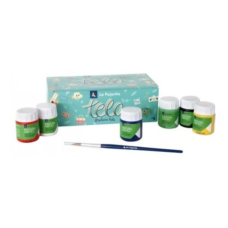 KIT pintura tela LA PAJARITA 6u. x 35ml