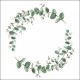 SERVILLETA EUCALYPTUS BRANCH WHITE FSC MIX
