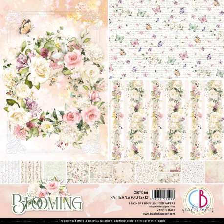 Blooming Patterns Pad 12x12 8/Pkg