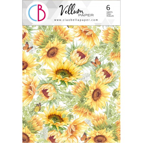 Vellum Farmhouse Garden Paper Patterns A4 6/Pkg