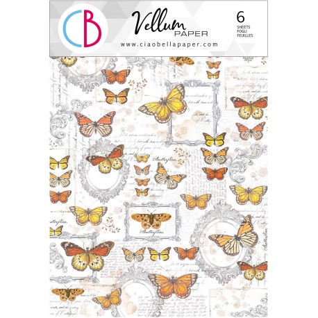 Vellum Enchanted Land Paper Patterns A4 6/Pkg