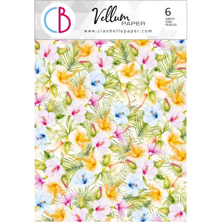 Vellum Summer Breeze Paper Patterns A4 6/Pkg