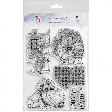Clear Stamp Set 6"x8" Country Life