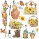 Farmhouse Garden Fussy Cut Pad 6"x6" 24/Pkg