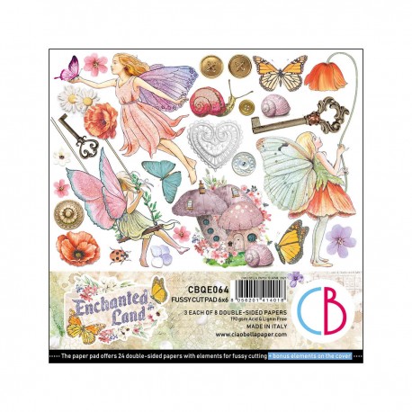 Enchanted Land Fussy Cut Pad 6"x6" 24/Pkg