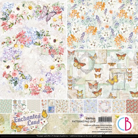 Enchanted Land Patterns Pad 12"x12" 8/Pkg