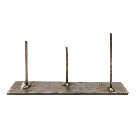 Base metal 3 soportes 36x6cm