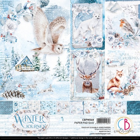 Winter Journey Paper Pad 12"x12" 12/Pkg