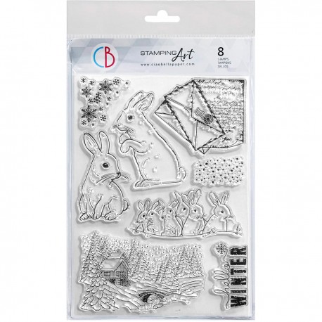 Clear Stamp Set 6"x8" Artic adventure