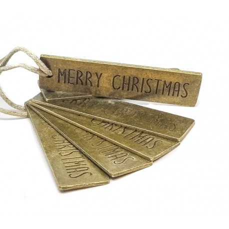 METAL CHRISTMAS tags 6pcs