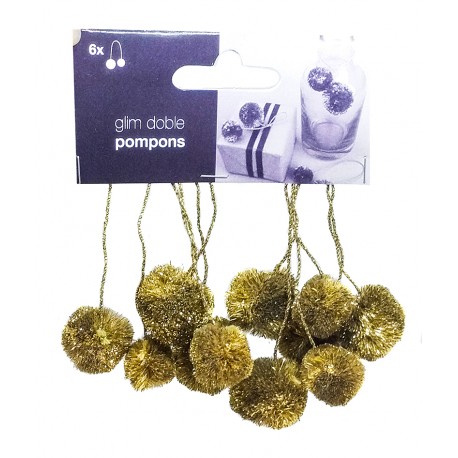 GLIM DOBLE pompons 6 pcs