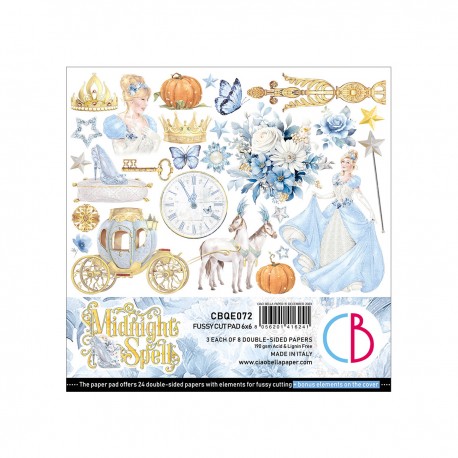 Midnight Spell Fussy Cut Pad 6"x6" 24/Pkg