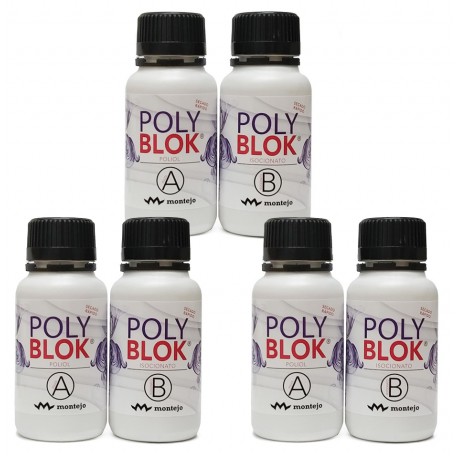 Oferta 3 POLY BLOK resina poliuretano250mlx2