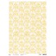 Rice Paper A3 Piuma Golden damask