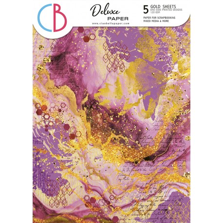 Deluxe Ethereal Paper  Gold  A4 5/Pkg