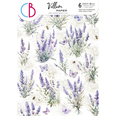 Vellum Morning in Provence Paper Patterns A4 6/Pkg