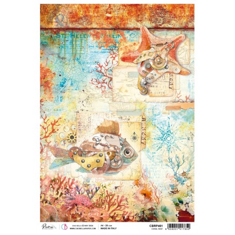 Rice Paper A4 Coral Reef