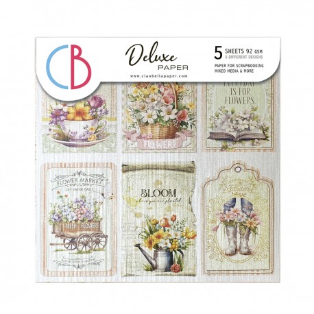 Deluxe Flower Shop  Paper Pear 6"x6" 5/Pkg