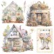 Vellum Flower Shop  Fussy Cut 6"x6" 6/Pkg