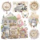 Vellum Flower Shop  Fussy Cut 6"x6" 6/Pkg